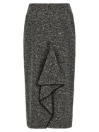 Valentino Valentino Garavani Chevron Bouclé Skirt White, view 2