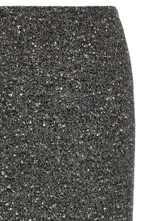 Valentino Valentino Garavani Chevron Bouclé Skirt White