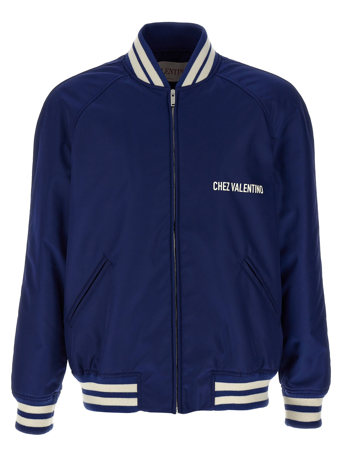 Valentino Valentino Garavani Chez Valentino Bomber Jacket Blue