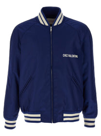 Valentino Valentino Garavani Chez Valentino Bomber Jacket Blue