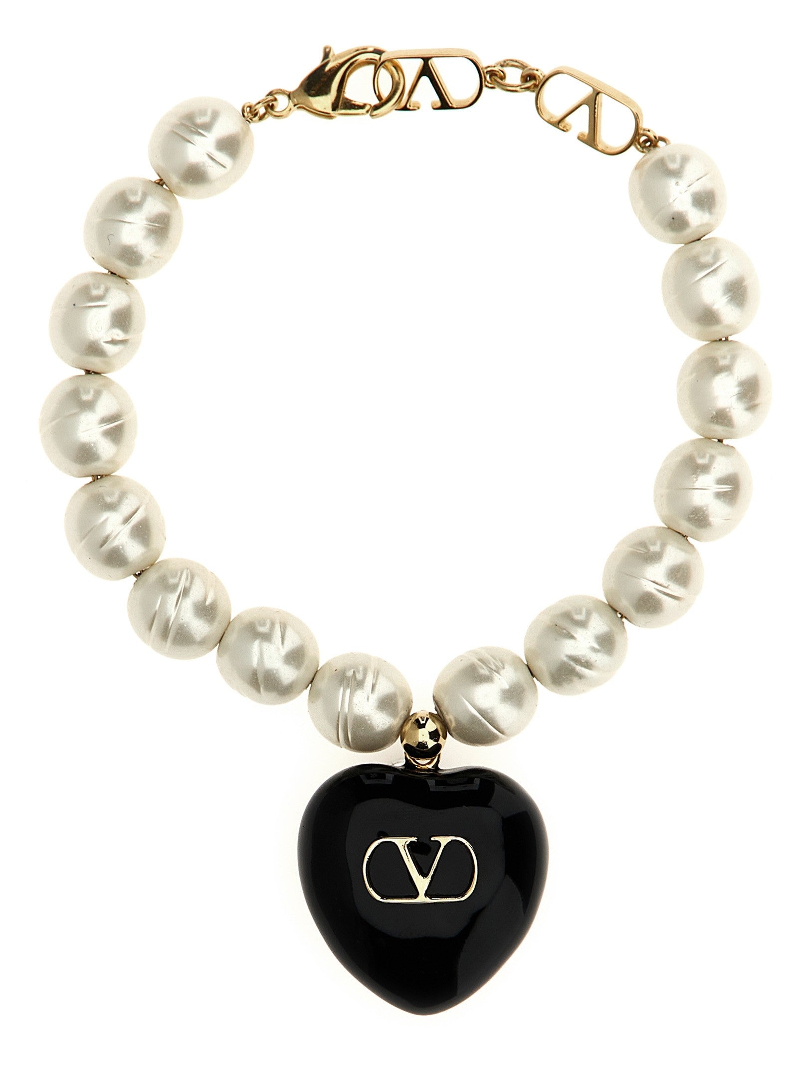 Valentino Valentino Garavani Coeur Royal Bracelet Black