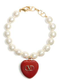 Valentino Valentino Garavani Coeur Royal Bracelet Red