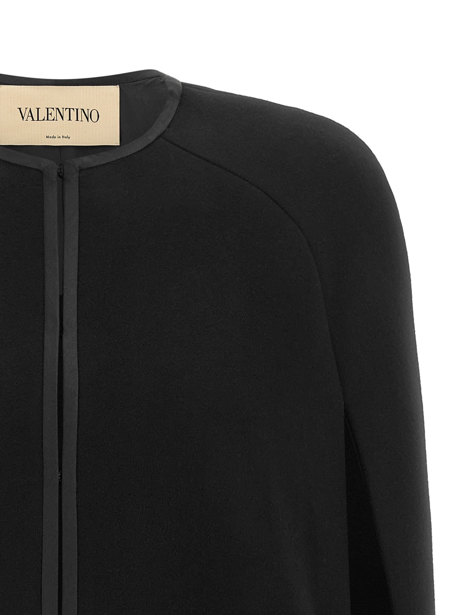 Valentino Valentino Garavani Compact Drap Cape Black