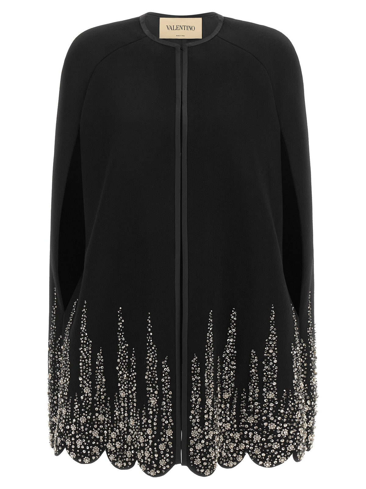 Valentino Valentino Garavani Compact Drap Cape Black