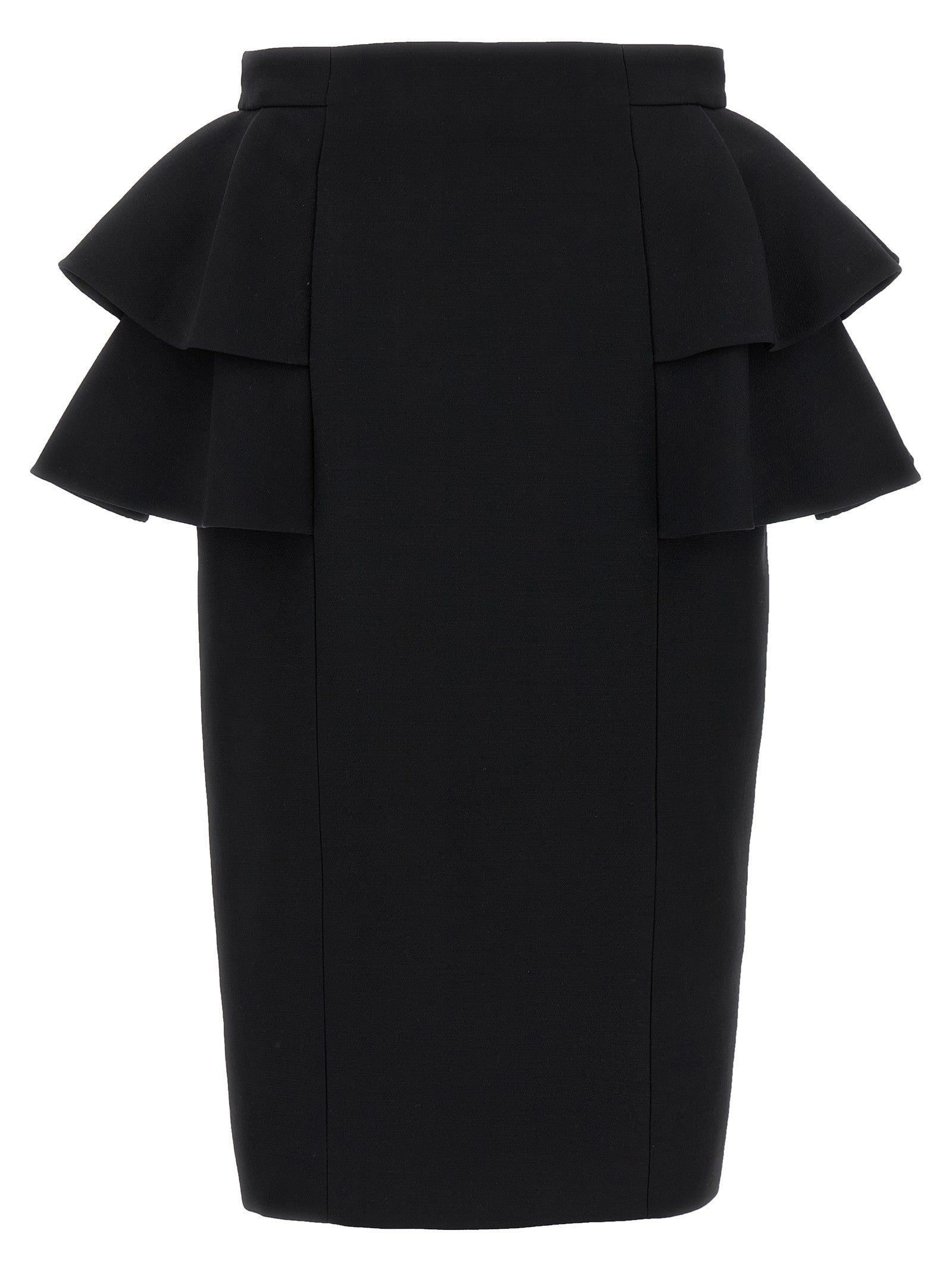 Valentino Valentino Garavani Crepe Couture Skirt Black