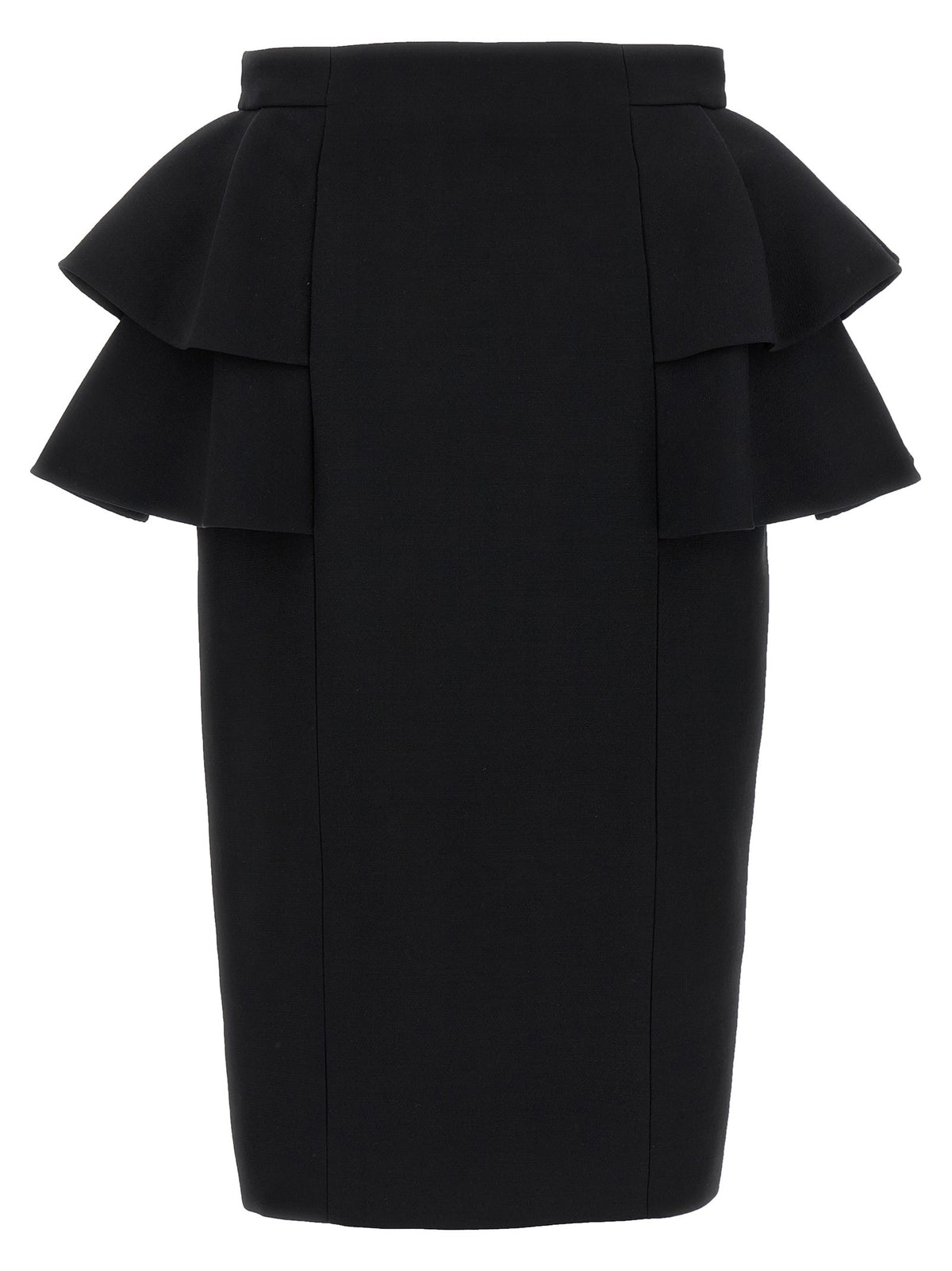 Valentino Valentino Garavani Crepe Couture Skirt Black