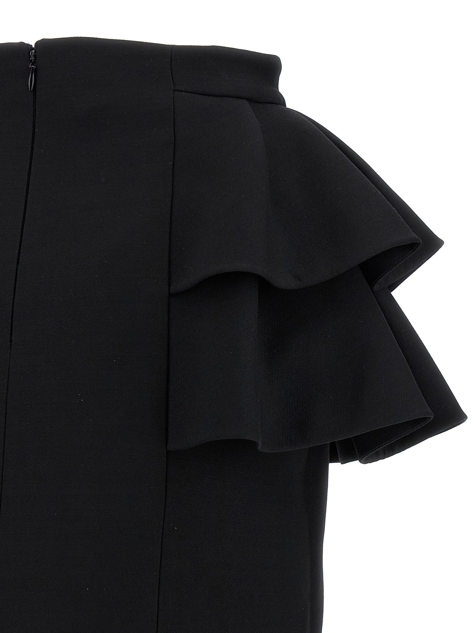 Valentino Valentino Garavani Crepe Couture Skirt Black