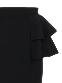 Valentino Valentino Garavani Crepe Couture Skirt Black