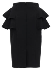Valentino Valentino Garavani Crepe Couture Skirt Black