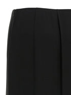 Valentino Valentino Garavani Crêpe De Chine Skirt Black, view 4