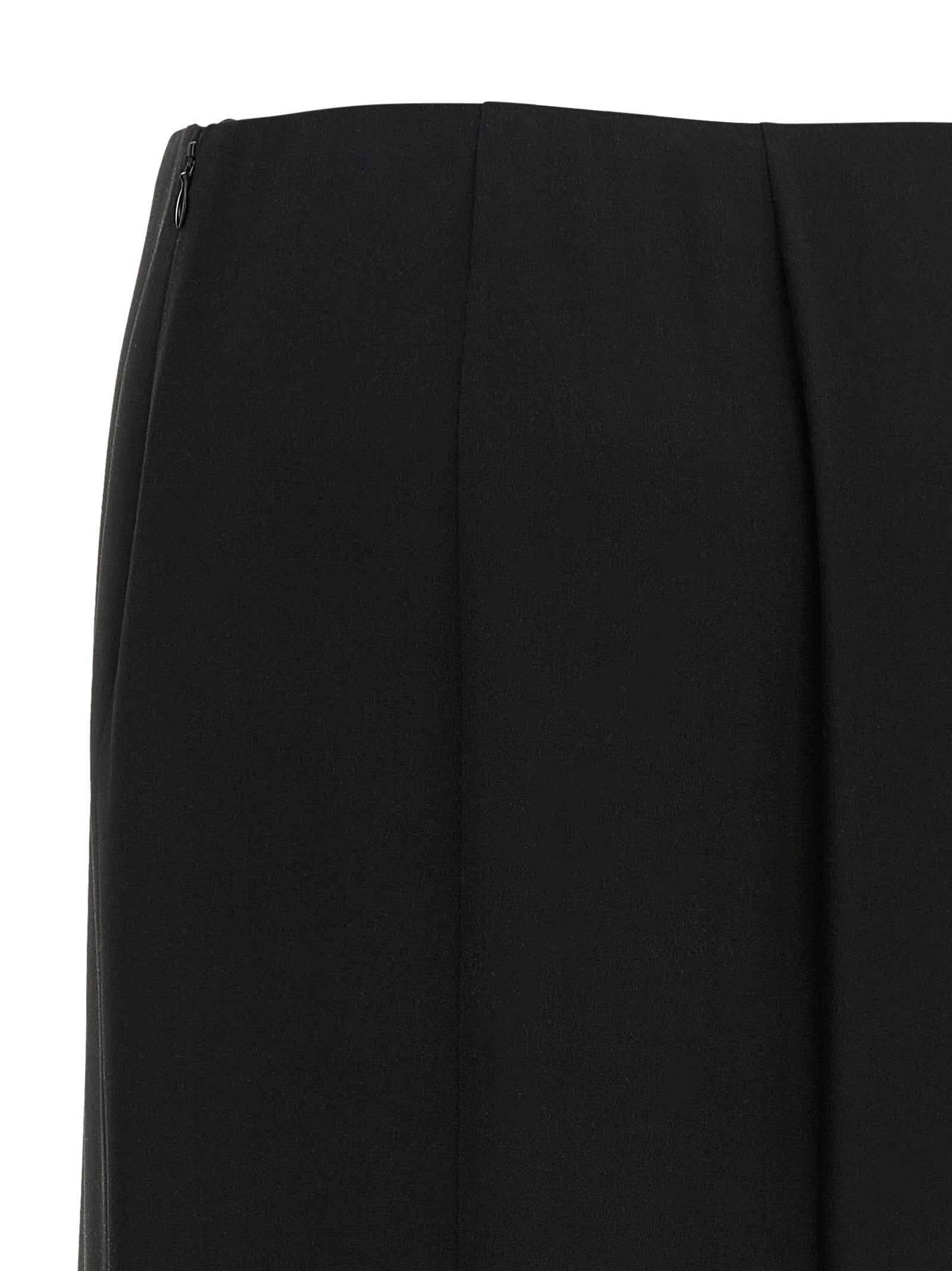 Valentino Valentino Garavani Crêpe De Chine Skirt Black