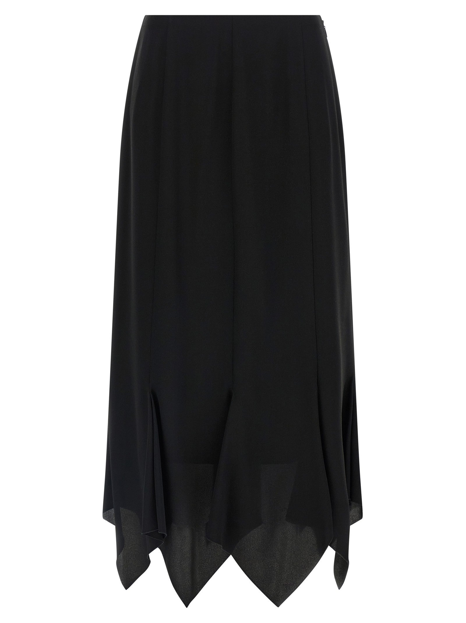 Valentino Valentino Garavani Crêpe De Chine Skirt Black