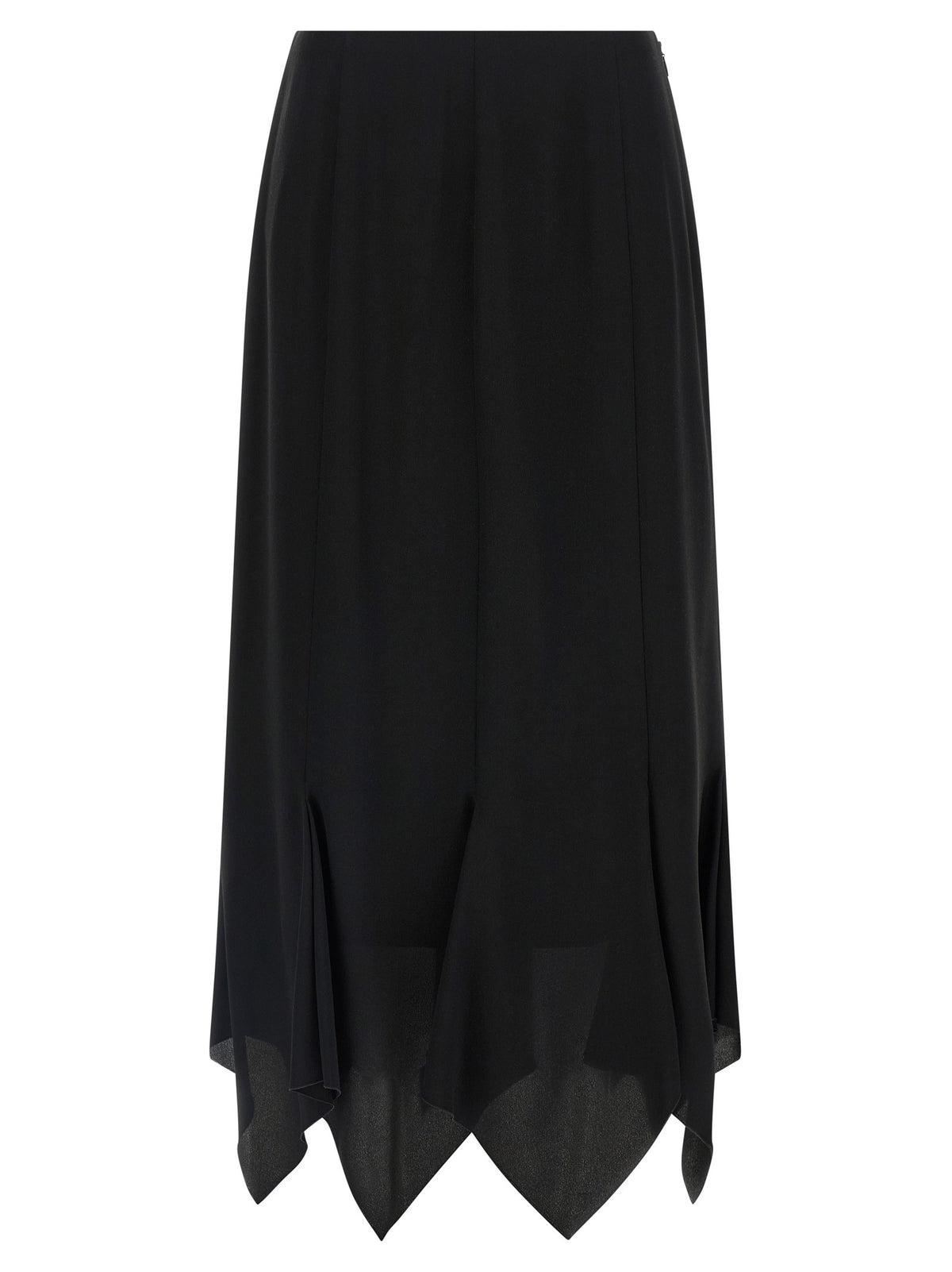 Valentino Valentino Garavani Crêpe De Chine Skirt Black