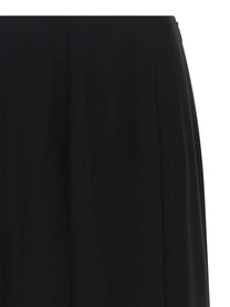 Valentino Valentino Garavani Crêpe De Chine Skirt Black