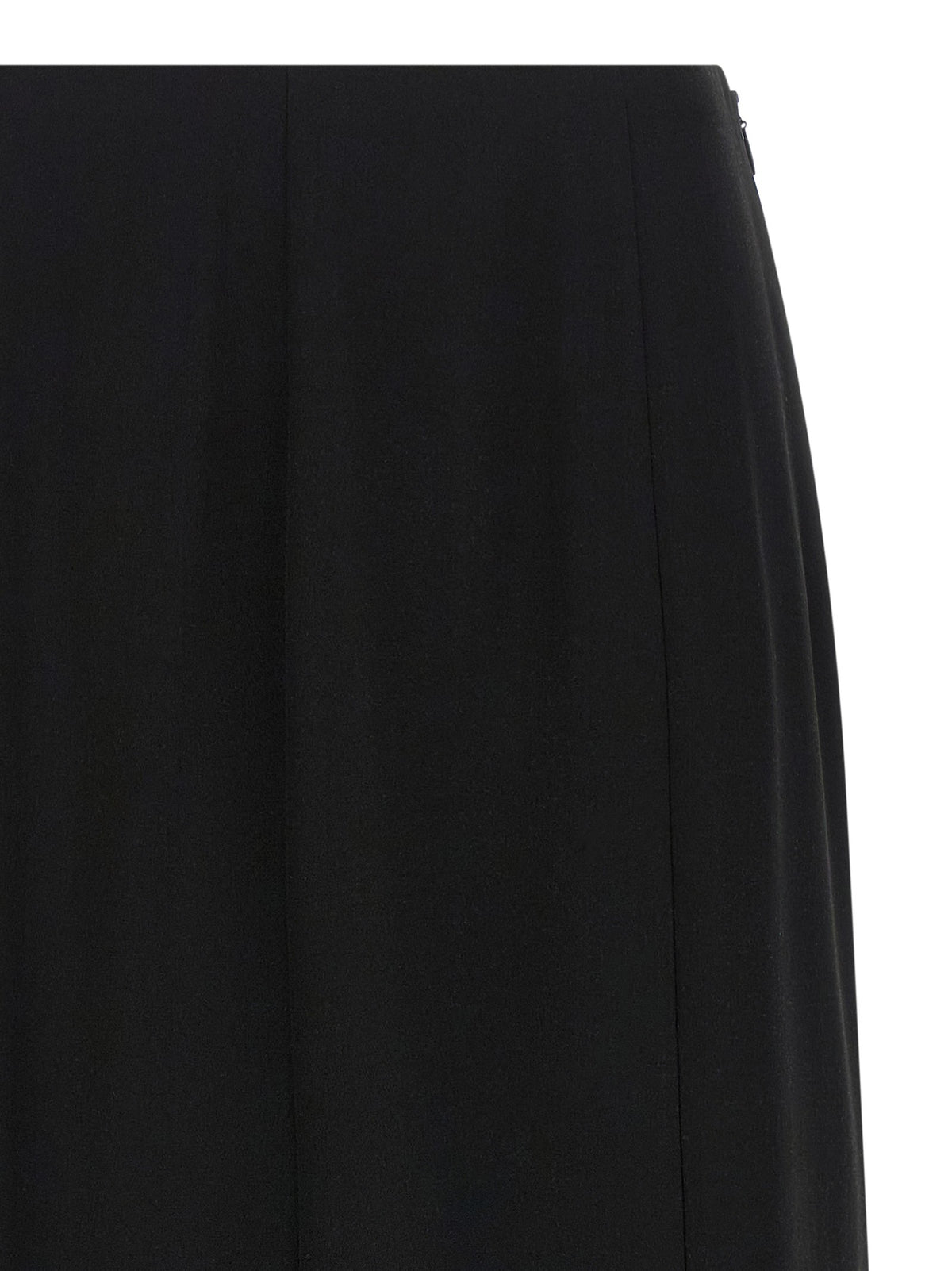 Valentino Valentino Garavani Crêpe De Chine Skirt Black, view 3