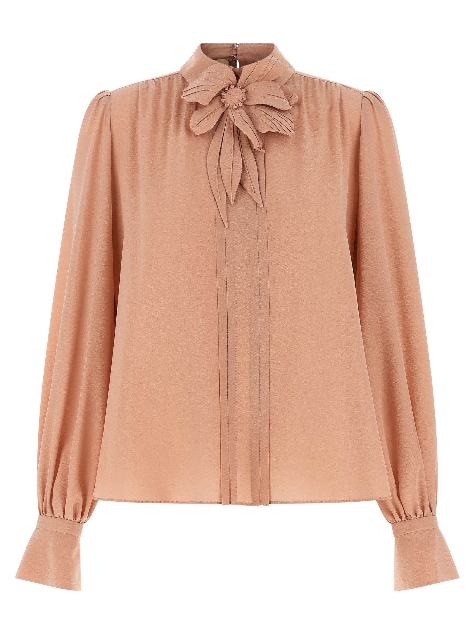 Valentino Valentino Garavani Crêpe Top Blue