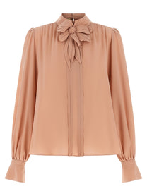 Valentino Valentino Garavani Crêpe Top Blue