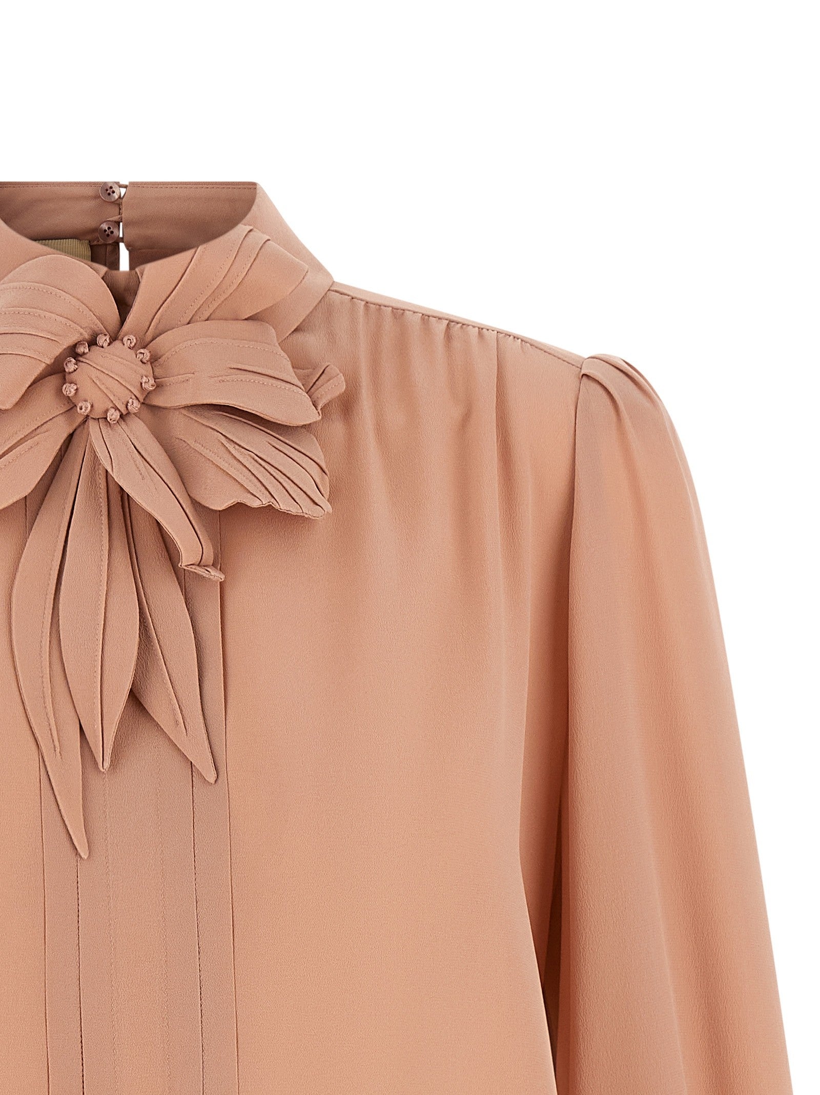 Valentino Valentino Garavani Crêpe Top Blue