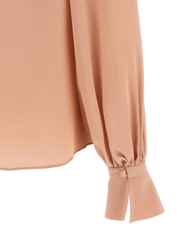 Valentino Valentino Garavani Crêpe Top Blue