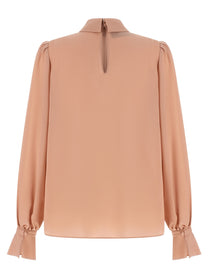 Valentino Valentino Garavani Crêpe Top Blue