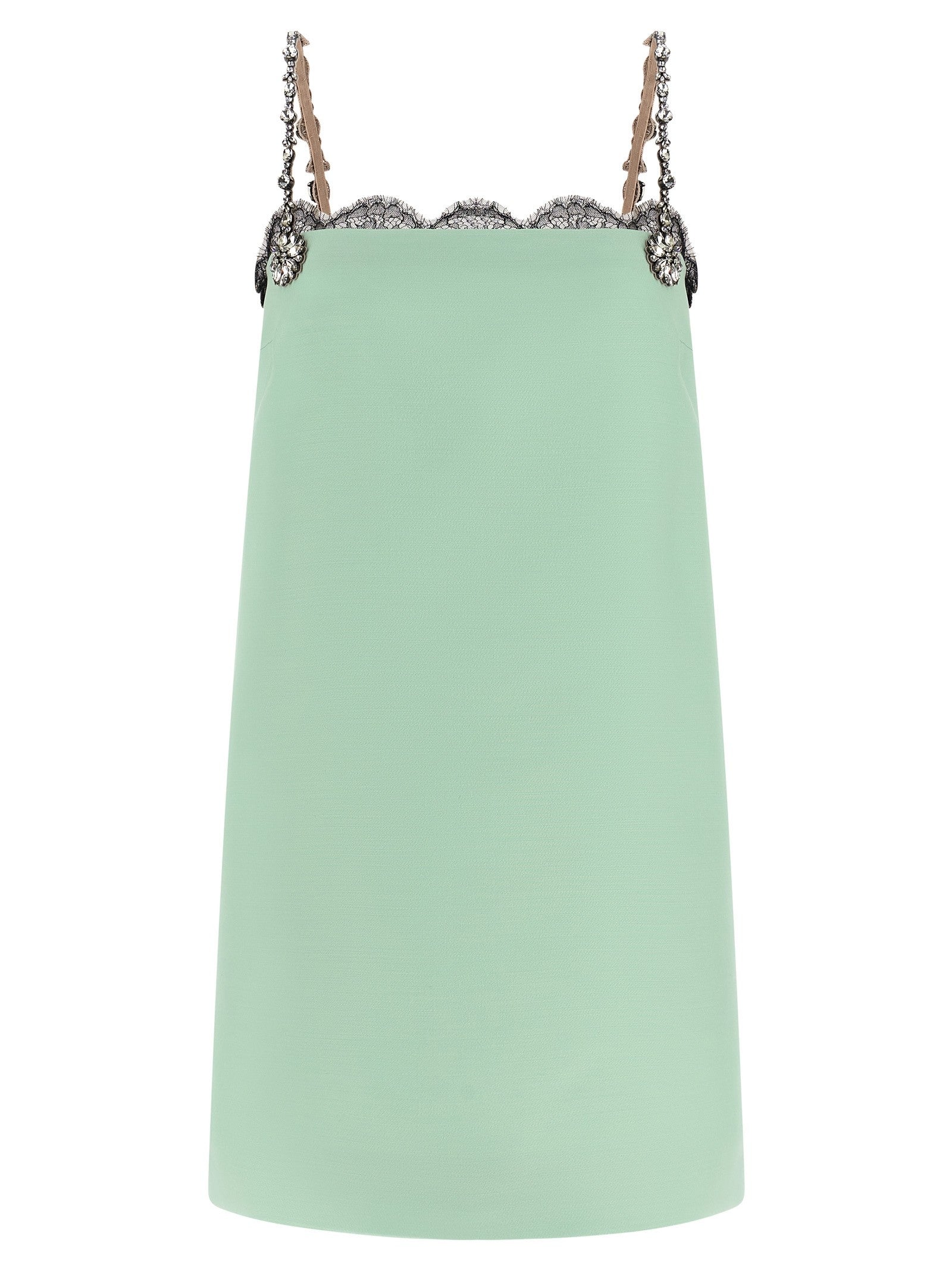 Valentino Valentino Garavani Crystal Embroidery Dress Green