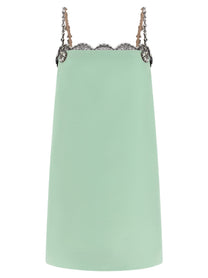 Valentino Valentino Garavani Crystal Embroidery Dress Green