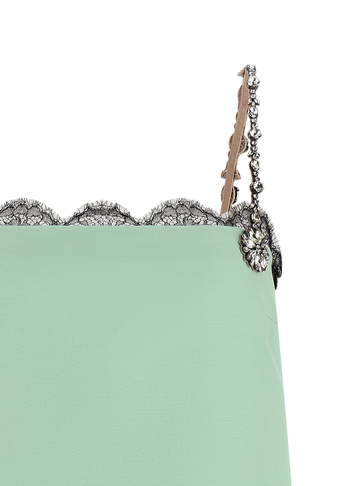 Valentino Valentino Garavani Crystal Embroidery Dress Green, view 3