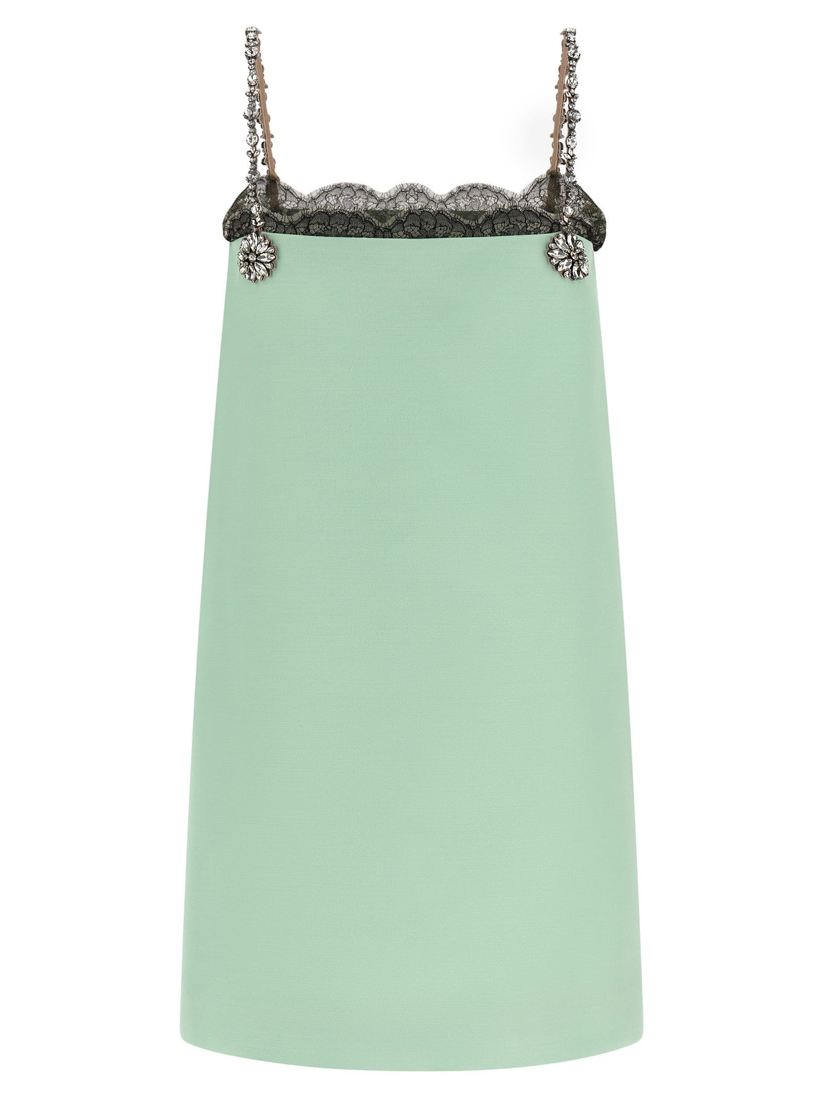 Valentino Valentino Garavani Crystal Embroidery Dress Green, view 2