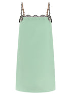 Valentino Valentino Garavani Crystal Embroidery Dress Green