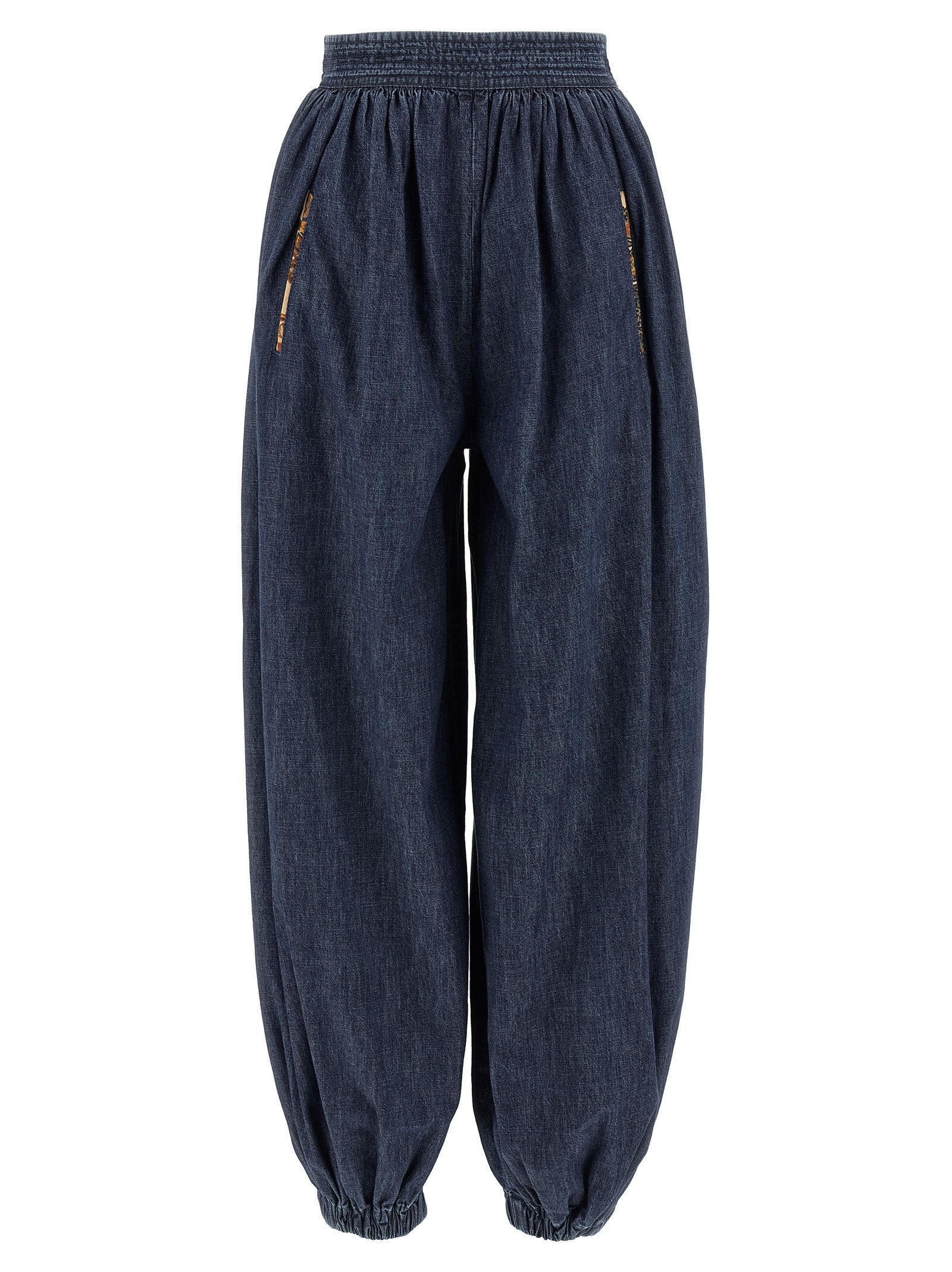 Valentino Valentino Garavani Denim Chambray Pants Blue