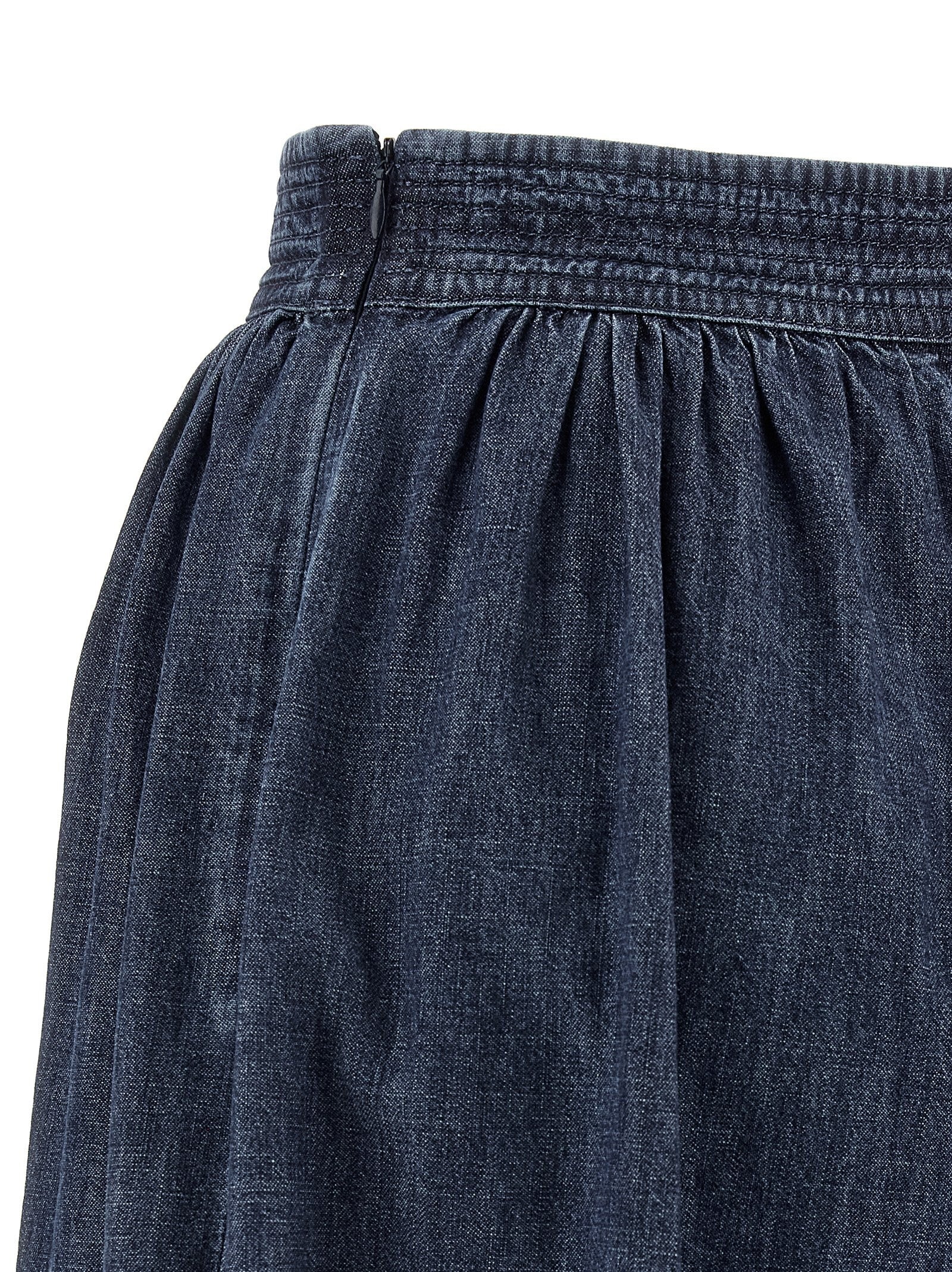 Valentino Valentino Garavani Denim Chambray Pants Blue