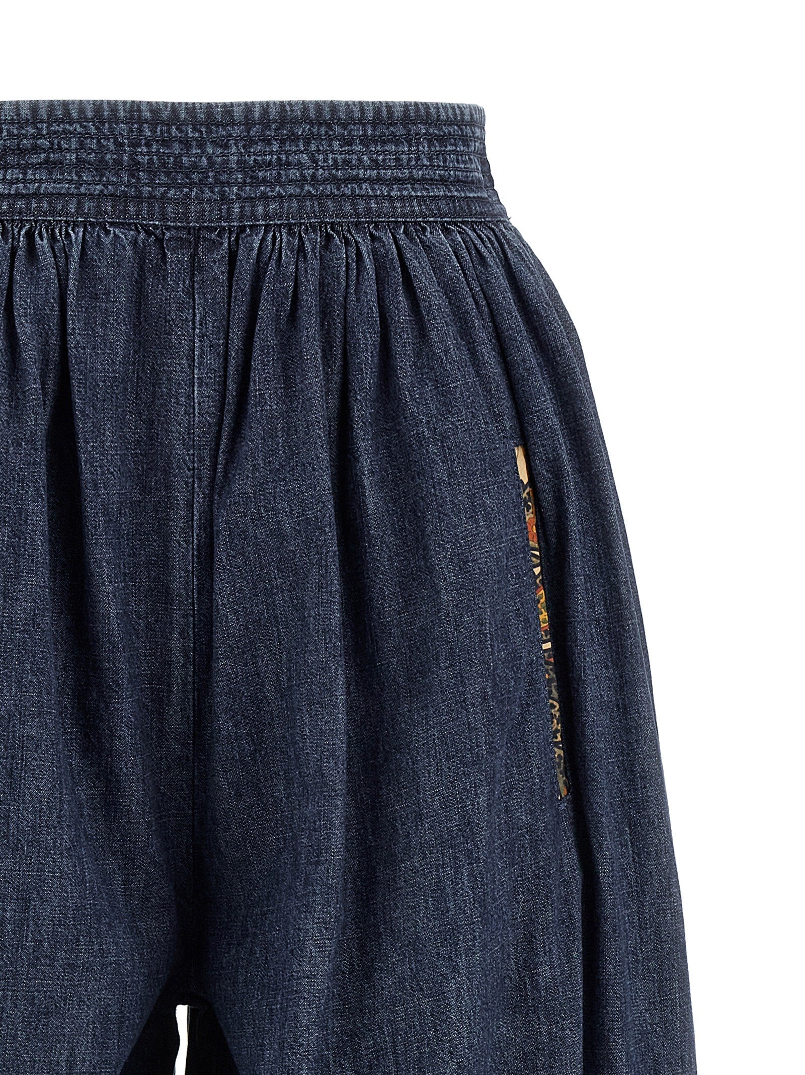 Valentino Valentino Garavani Denim Chambray Pants Blue