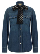 Valentino Valentino Garavani Denim Shirt Blue