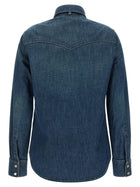 Valentino Valentino Garavani Denim Shirt Blue, view 2