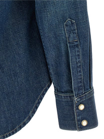 Valentino Valentino Garavani Denim Shirt Blue, view 4