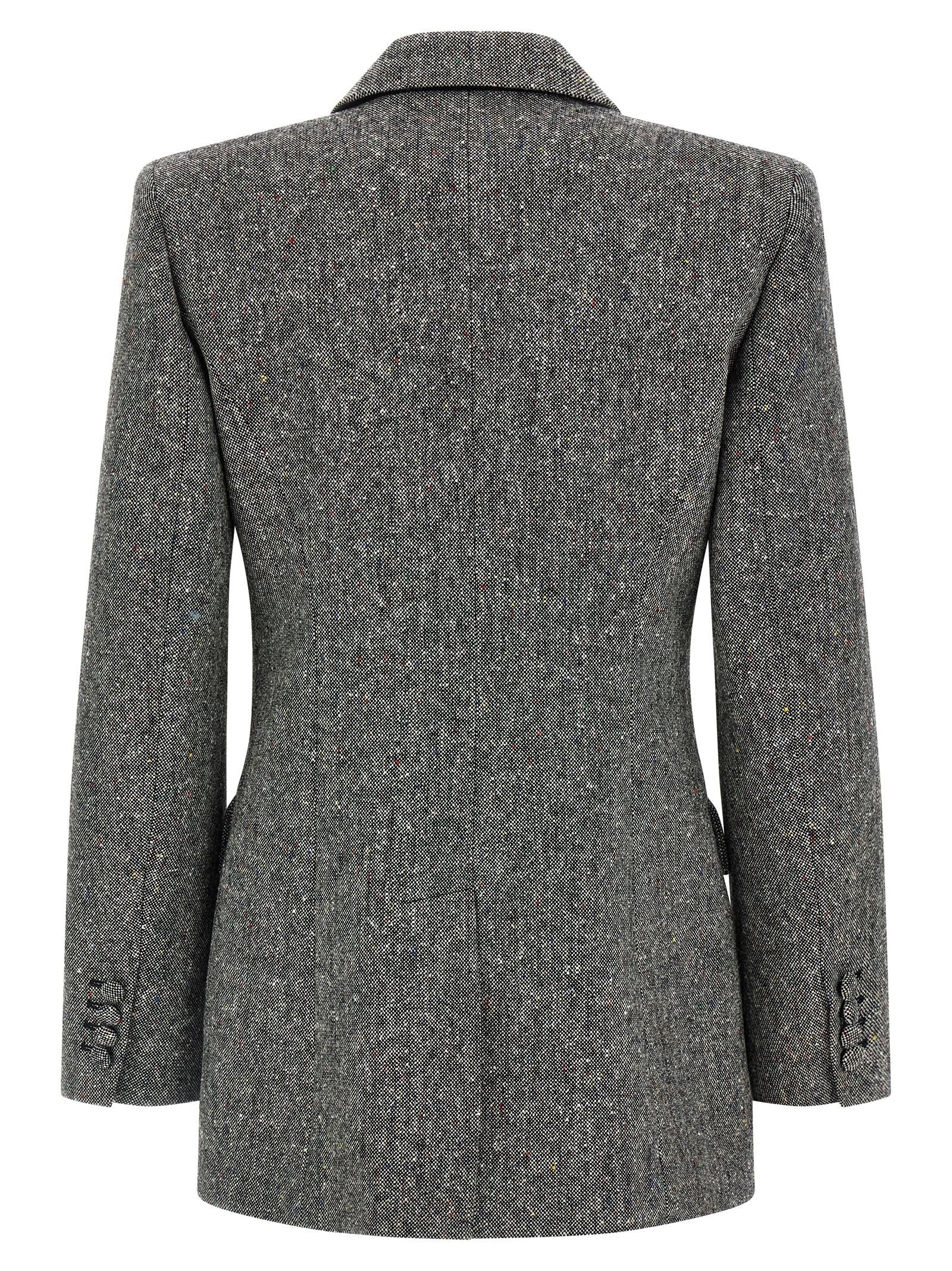 Valentino Valentino Garavani Double Breasted Blazer Grey