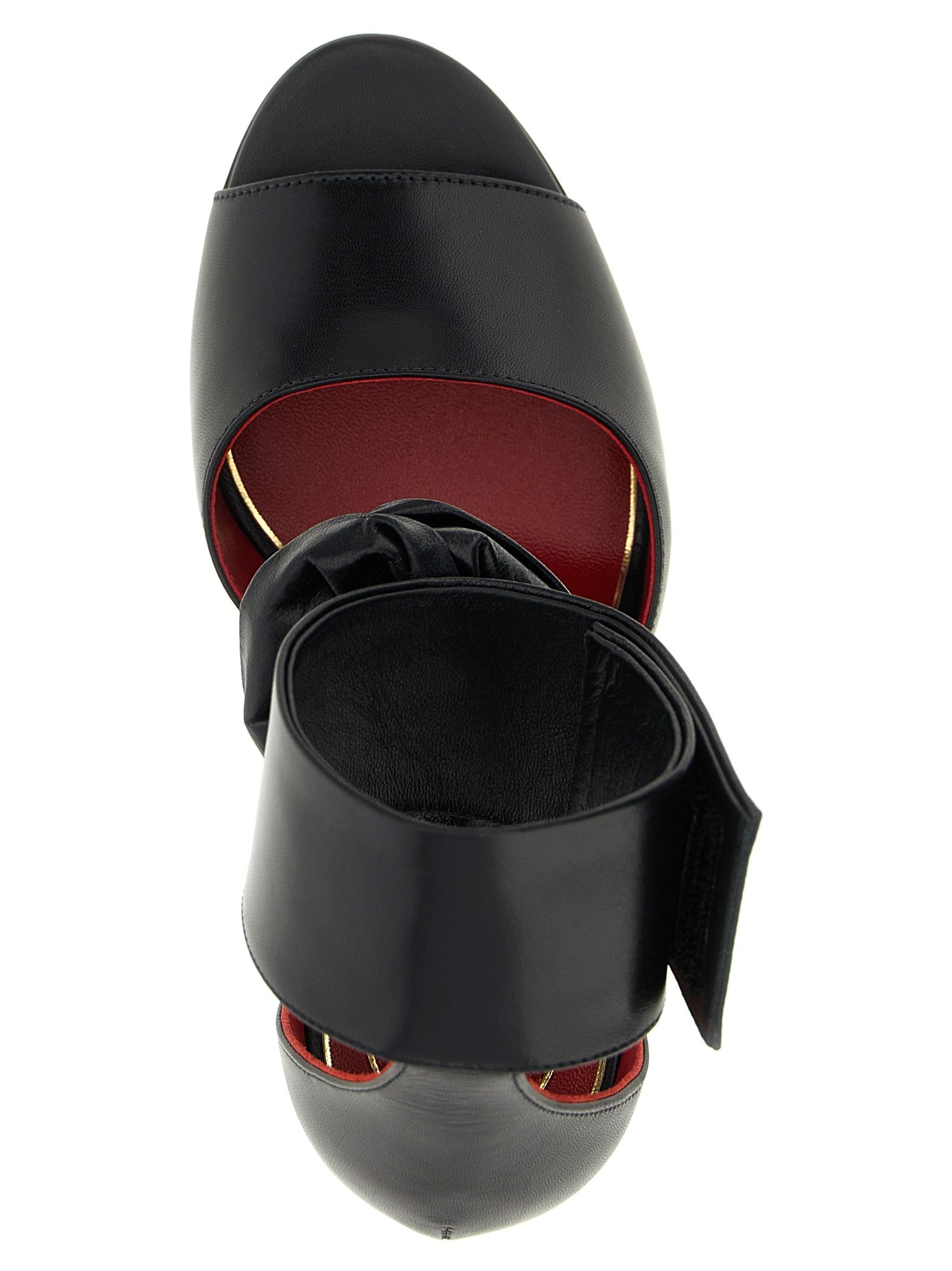 Valentino Valentino Garavani Drip Rose Sandals Black