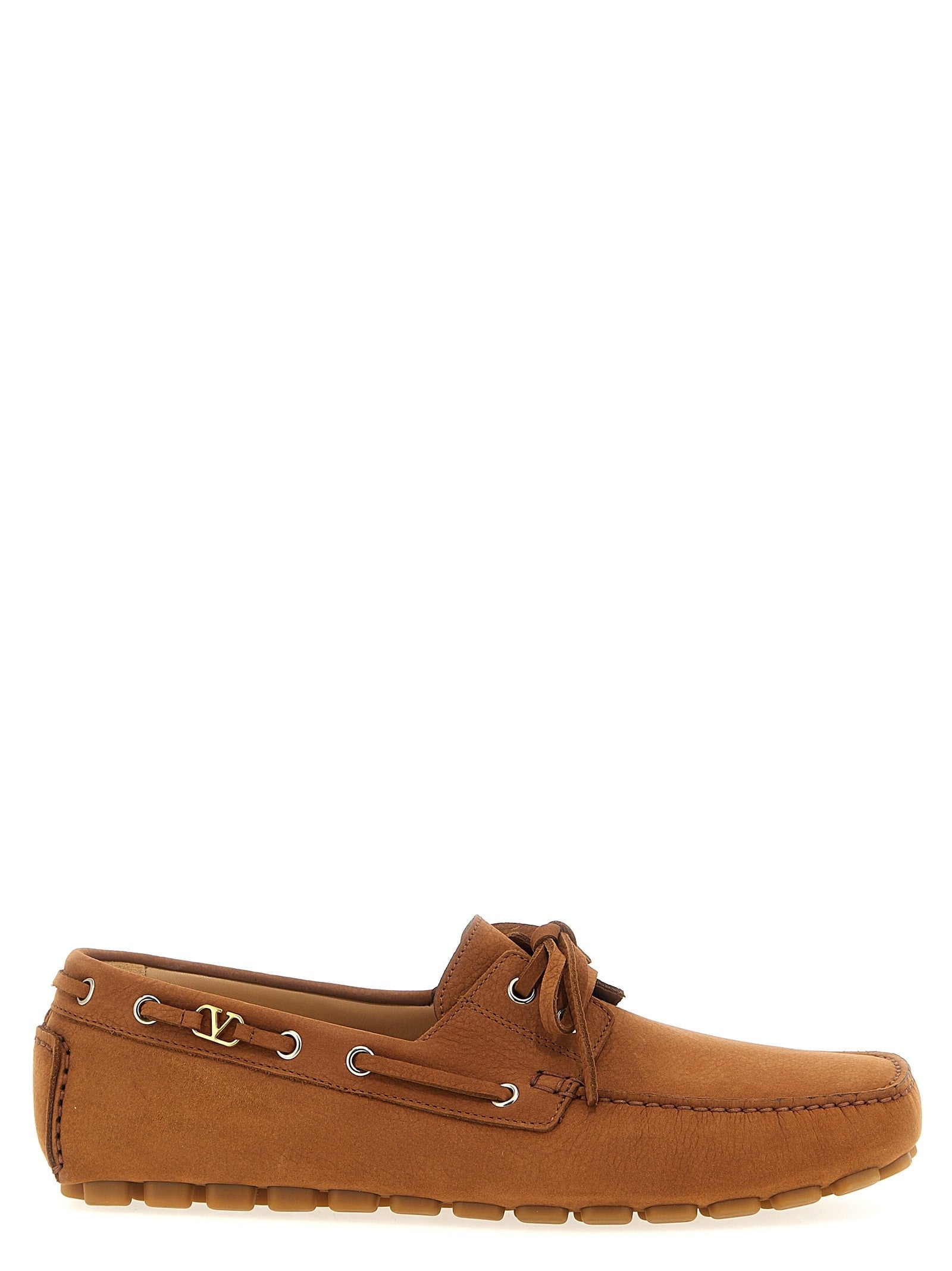 Valentino Valentino Garavani Driver Fastaway Loafers Brown