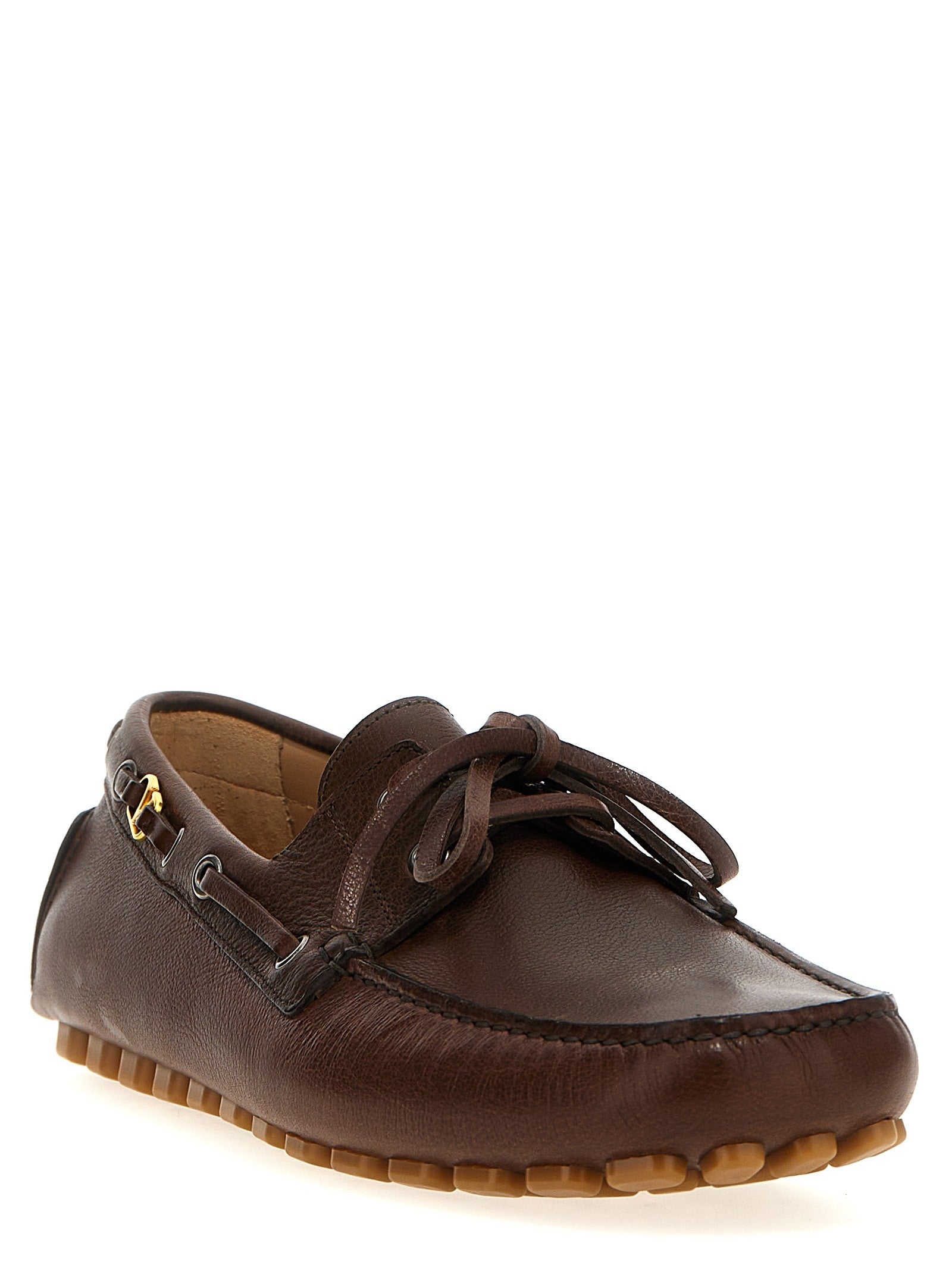Valentino Valentino Garavani Driver Fastaway Loafers Brown