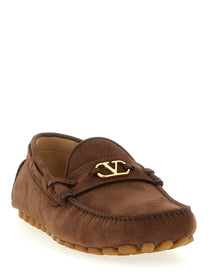 Valentino Valentino Garavani Driver Fastaway Loafers Brown