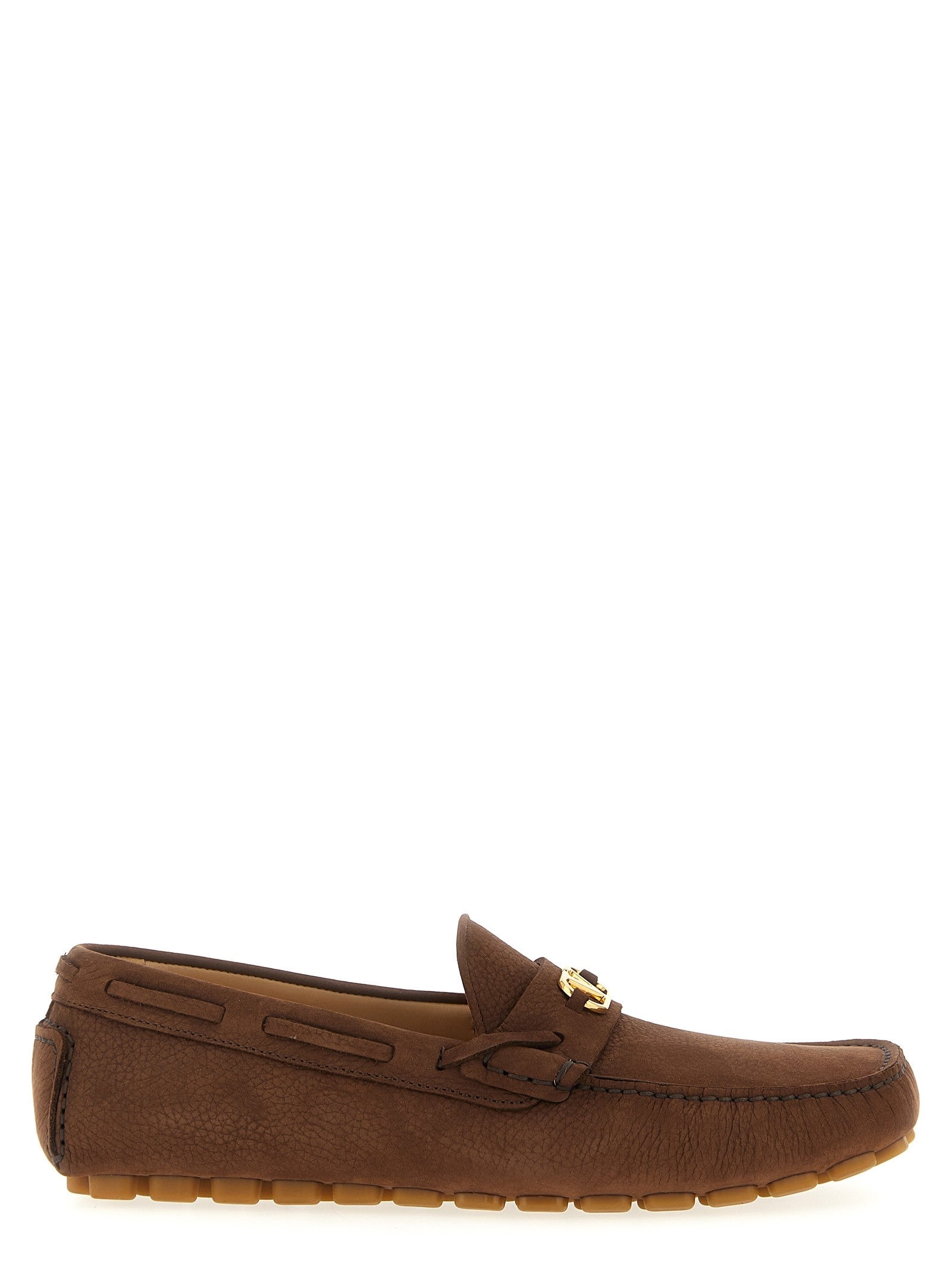 Valentino Valentino Garavani Driver Fastaway Loafers Brown