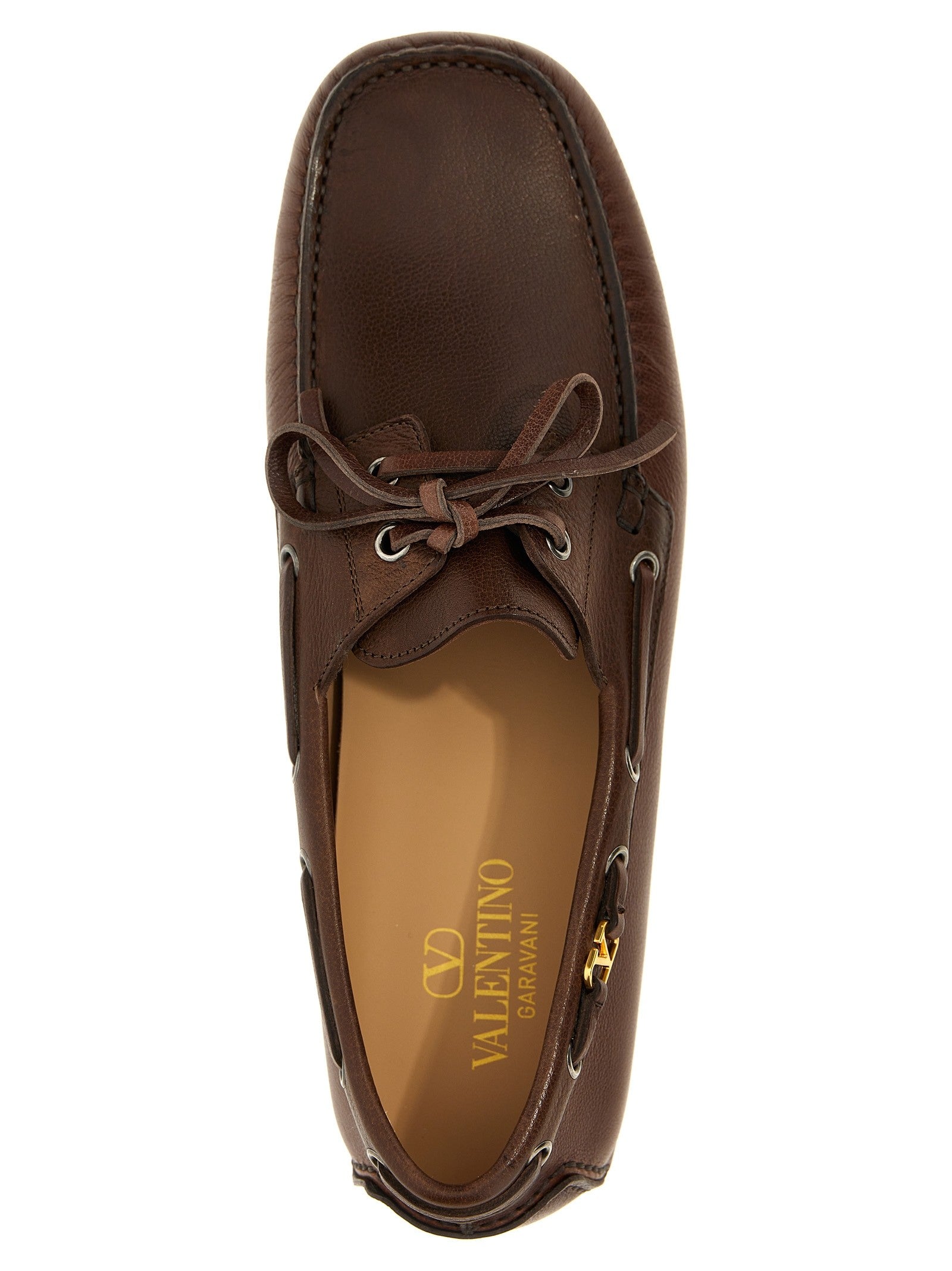 Valentino Valentino Garavani Driver Fastaway Loafers Brown