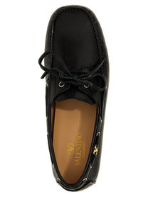 Valentino Valentino Garavani Driver Fastaway Loafers Black