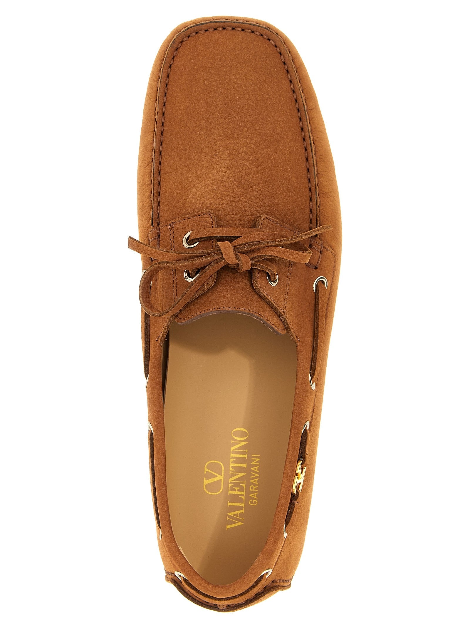 Valentino Valentino Garavani Driver Fastaway Loafers Brown