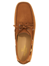 Valentino Valentino Garavani Driver Fastaway Loafers Brown