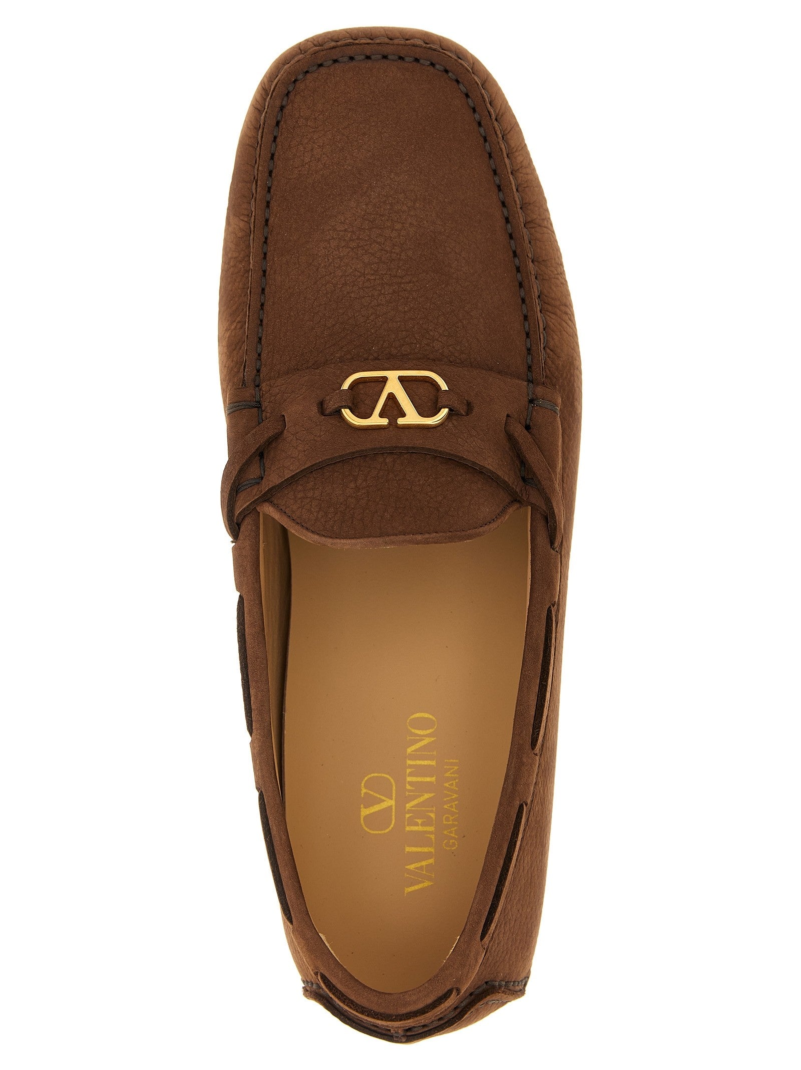 Valentino Valentino Garavani Driver Fastaway Loafers Brown
