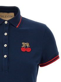 VALENTINO GARAVANI - VALENTINO GARAVANI - Valentino Garavani ’Cherryfic’ polo shirt - Women’s Tops