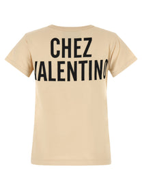 VALENTINO GARAVANI - VALENTINO GARAVANI - Valentino Garavani ’Chez Valentino’ T-shirt - Women’s Tops