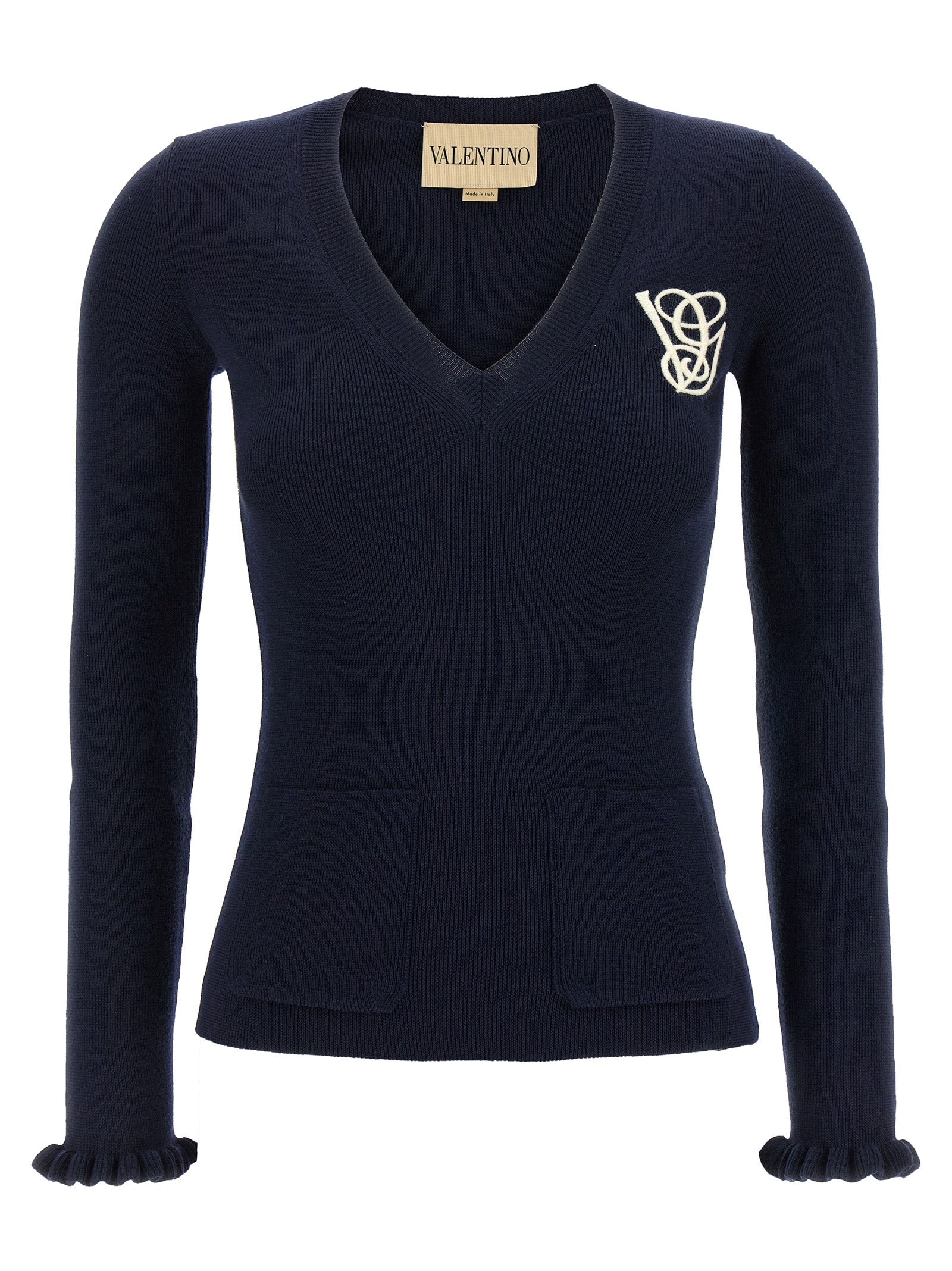 VALENTINO GARAVANI - VALENTINO GARAVANI - Valentino Garavani embroidery sweater - Women’s Knitwear