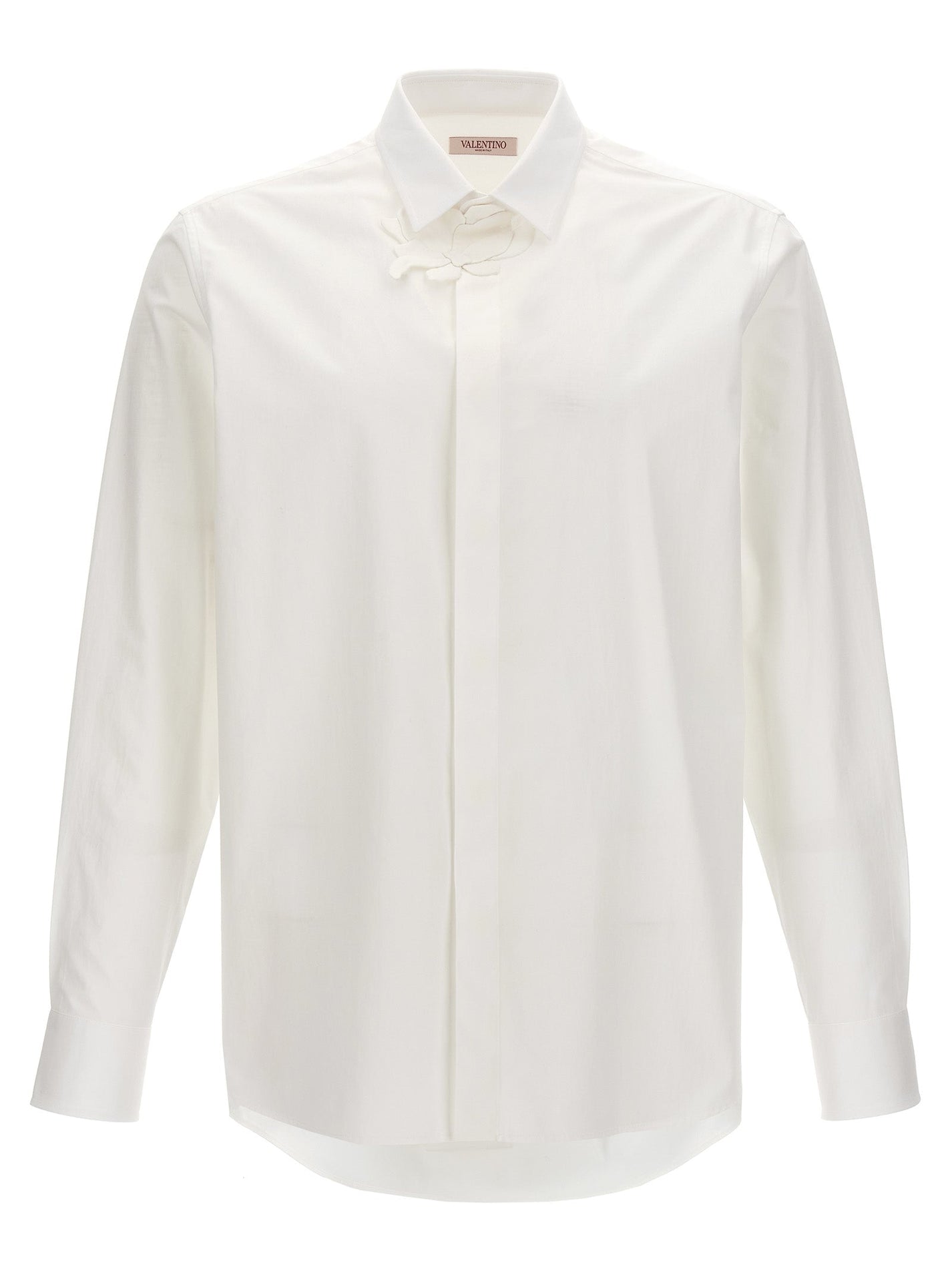 VALENTINO GARAVANI - VALENTINO GARAVANI - Valentino shirt with flower patch - Men’s Tops